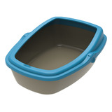 Sanitário Higiênico Médio Com Borda Wc King Colors Gatos Cor Gold/azul