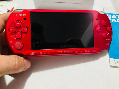 Psp Slim Cherry Muy Buen Estado +32gb + Bateria+ Regalos 