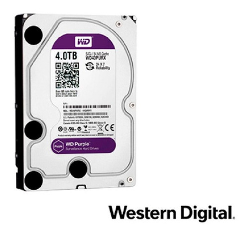 Dd Disco Duro 4 Tb Sata Wd Purple Wd40purx/z Videovigilancia