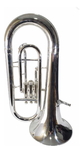 Bombardino King 628 Sp Prata Euphonium - Made Usa 3 Pistos 