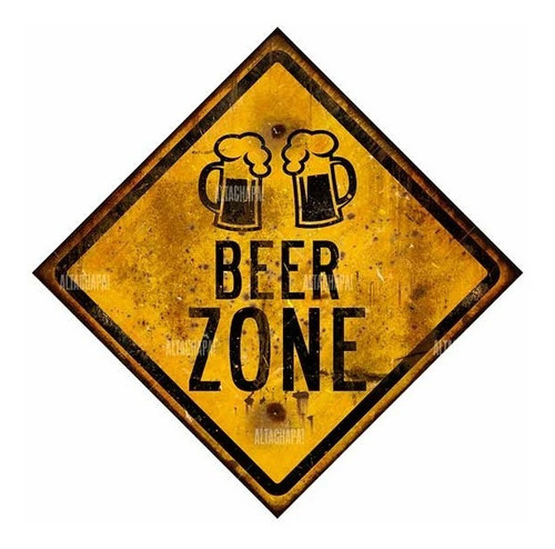 Chapas Rústicas Vintage Beer Zone