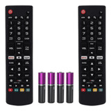 Kit 2 Controle Remoto Compatível LG Smart Tv Akb75675304