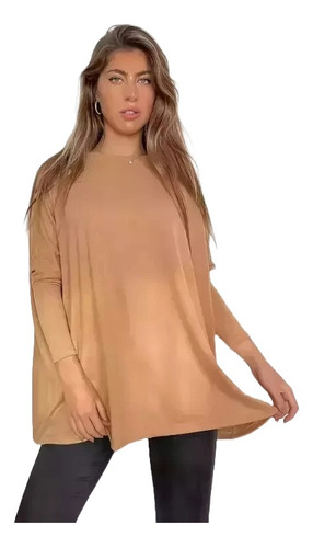 Sweater Woodbury Niza - Mujer - Lanilla Brush - Camel