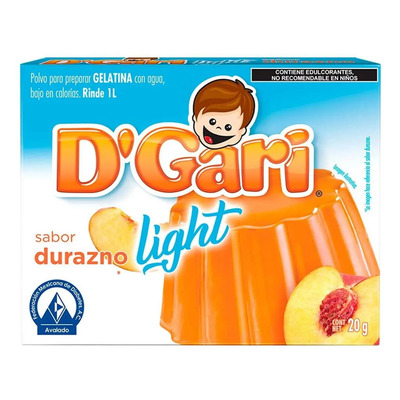 Gelatina light D'Gari Light Durazno 20g | MercadoLibre
