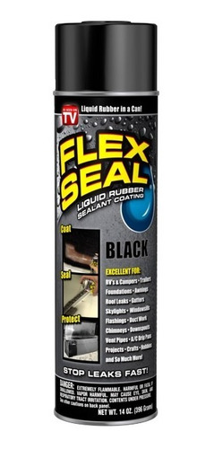 Flex Seal Sellador Spray 396gr Color Negro