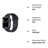 Apple Watch 7 41mm  Bateria 100% Preto Midnight Garantia S7