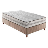 Cama Box Solteiro: Colchão D33 Paropas  Pasquale Plus+base 