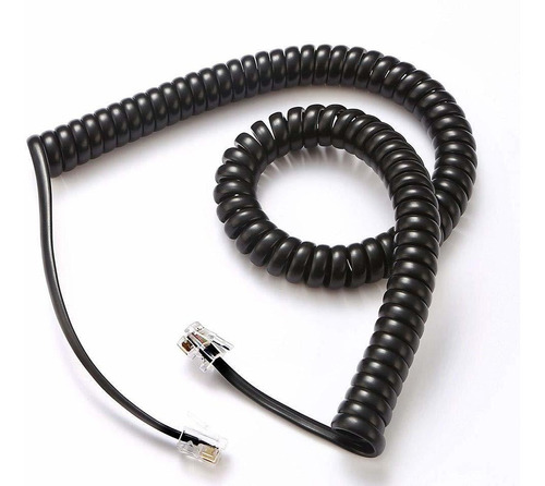 Cable De Telefono Universal Rj9 | Negro / 2 Piezas