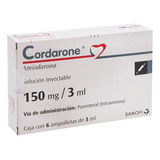 Cordarone Solución Inyectable 6 Ampolletas 3ml