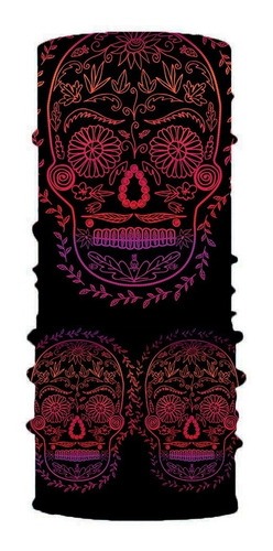 Bandana Calavera Mexicana Deportiva Día De Muertos Halloween