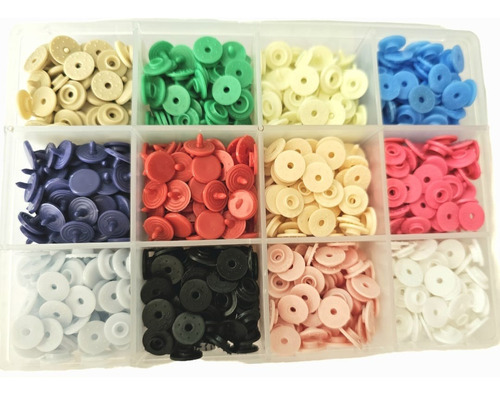 Kit Broches Plasticos Snaps 10-10 Originales + Caja Org