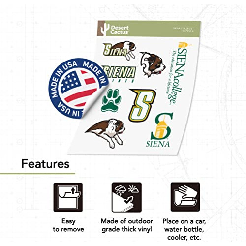 Siena College Sticker Saints Stickers Vinyl Decals Lapt... Foto 3