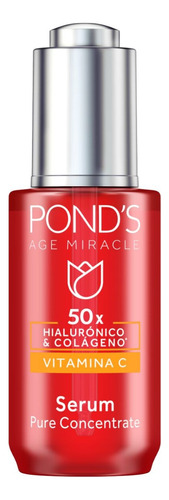 Serum Ponds Age Miracle Vitamina C Hialuronico 30 Ml