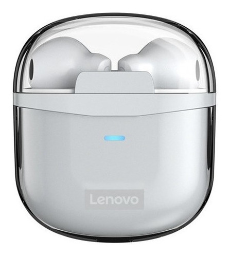 Audifonos Lenovo Xt96 Color Blanco. Color De La Luz Celeste