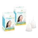 Maggacup Copa Menstrual Transparente Pack X 2