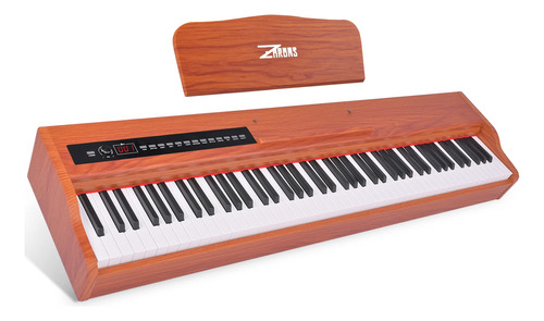 Zhruns Piano Digital, Piano De Teclado Con Peso Completo De 