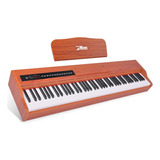 Zhruns Piano Digital, Piano De Teclado Con Peso Completo De 