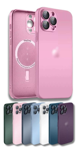 Capa Case Capinha Ag-glass Com Magsafe Para iPhone Rosa