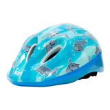 Capacete Ciclismo Infantil Absolute Shake Tubarão - Azul