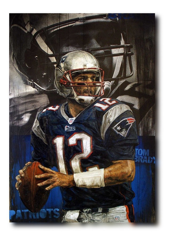 Cuadro Decorativo Tom Brady Patriota