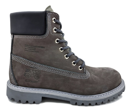 Bota Caribu 784 Nobuck Gris De Montaña-hombre