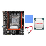 Kit De Placa Base X99h+cpu E5 2673 V3+almohadilla Térmica+ca