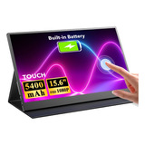 Monitor Portátil Uperfect 15.6 Tela Touch E Bateria 5400mah
