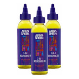 Afro Sheen Aceite Nutritivo 3 En 1 (3 Unidades) Para Cabello