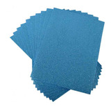 Foamy Fomi Escarchado Tamaño 1/8 Azul Claro 1 Pqte X 10 Und