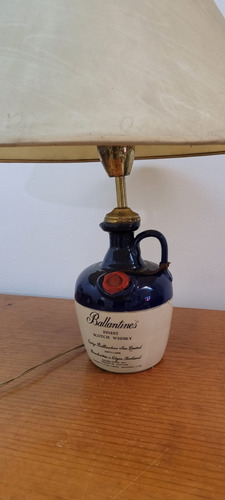 Lámpara Velador En Botella De Whisky Ballantines D Colección