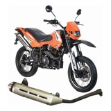 Caño Escape Silenciador Zanella Ztt 200 Motard Original!