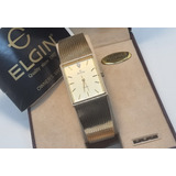 Reloj Elgin Cuarzo Dorada De Vestir Vintage Antiguo 90s