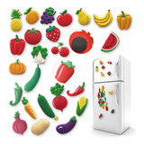 Imanes De Frutas Y Verduras Para Refrigerador, Iman Para Nev