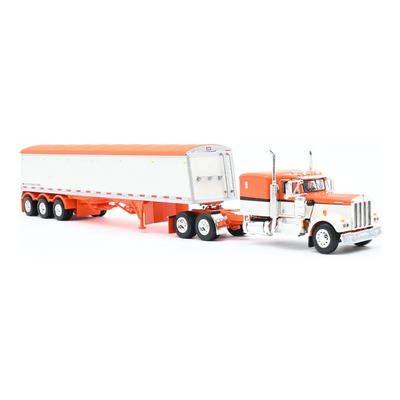 Tráiler Escala 1\u002F64 Kw W900a Remolque Tolva 3 Ejes 60-1265 Color Naranja | Envío gratis