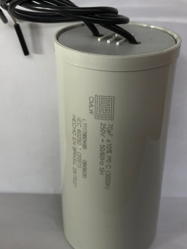 Capacitor 70uf / 250v Cortador De Grama Tramontina -original