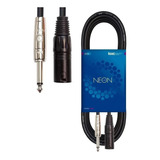 Cable Kwc Neon 116 Canon Plug 3 Metros Para Monitor