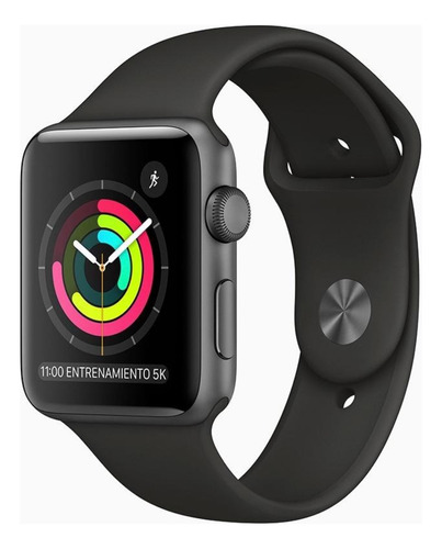 Apple Watch Series 3 42mm Titanium Silicona Plástico