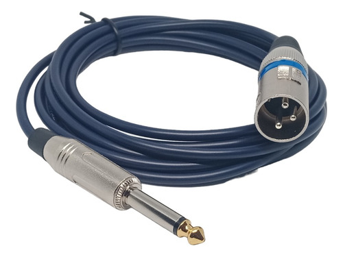 Cable Plug Ts 1/4 Monofonico A Canon Xlr Macho 5mts