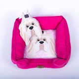 Cama Pet Luxo Personalizada Para Cachorro Femea E Macho 60cm