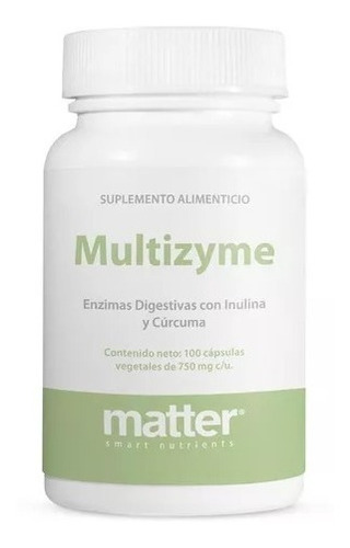 Matter Multizyme Enzimas Digestivas Tcm Y Cúrcuma 100cap Sfn