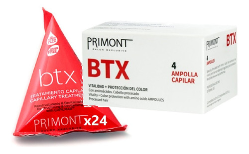 Kit Btx Tratamiento 24 Monodosis + Ampollas Primont