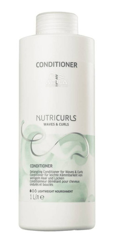 Wella Professionals Nutricurls - Condicionador 1000mls