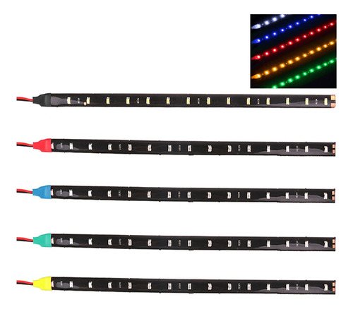 8 Tira Led 30cm 15 Led 12v Siliconada Carro Moto Aquário Pc