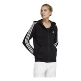 Blusa Capuz Zíper Regular Essentials 3-stripes-adidas Ic8769