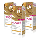 Kit X3 Nougat Color Natural Sin Amoniaco Todos Los Colores