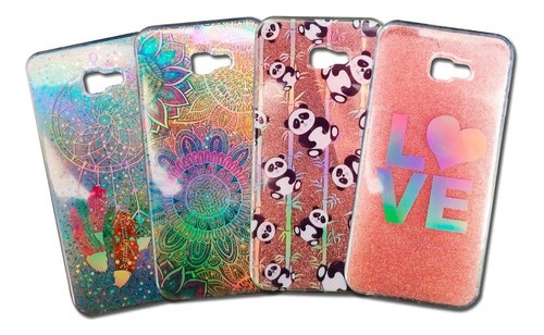 Funda Brillos Tpu Holograma | Para Samsung J6 Plus