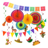 Decoraciones De Fiesta Mexicana, Suministros De Fiesta De Fi
