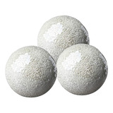 3 Piezas De Bolas De Espejo De Vidrio Decorativas De 10 Cm /