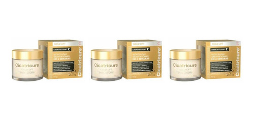 Cicatricure Gold Lift Noite Creme Antissinais 50g (kit C/03)