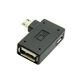 Cy 90 Grados Izquierda En Ángulo Micro Adaptador Usb Host 2.